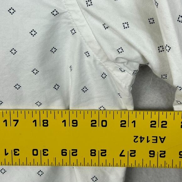 Scotch & Soda My Favorite Oxford Shirt White Button Up Long Sleeve Allover Print - Picture 3 of 11